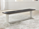 Warmstead Furniture - Ashley Furniture - Darborn Dining Room - Dining Table / Gray/Brown / 40"W x 78"D x 30"H - D796D3